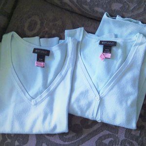 Flattering Lane Bryant Azure V-Neck Sweater Set